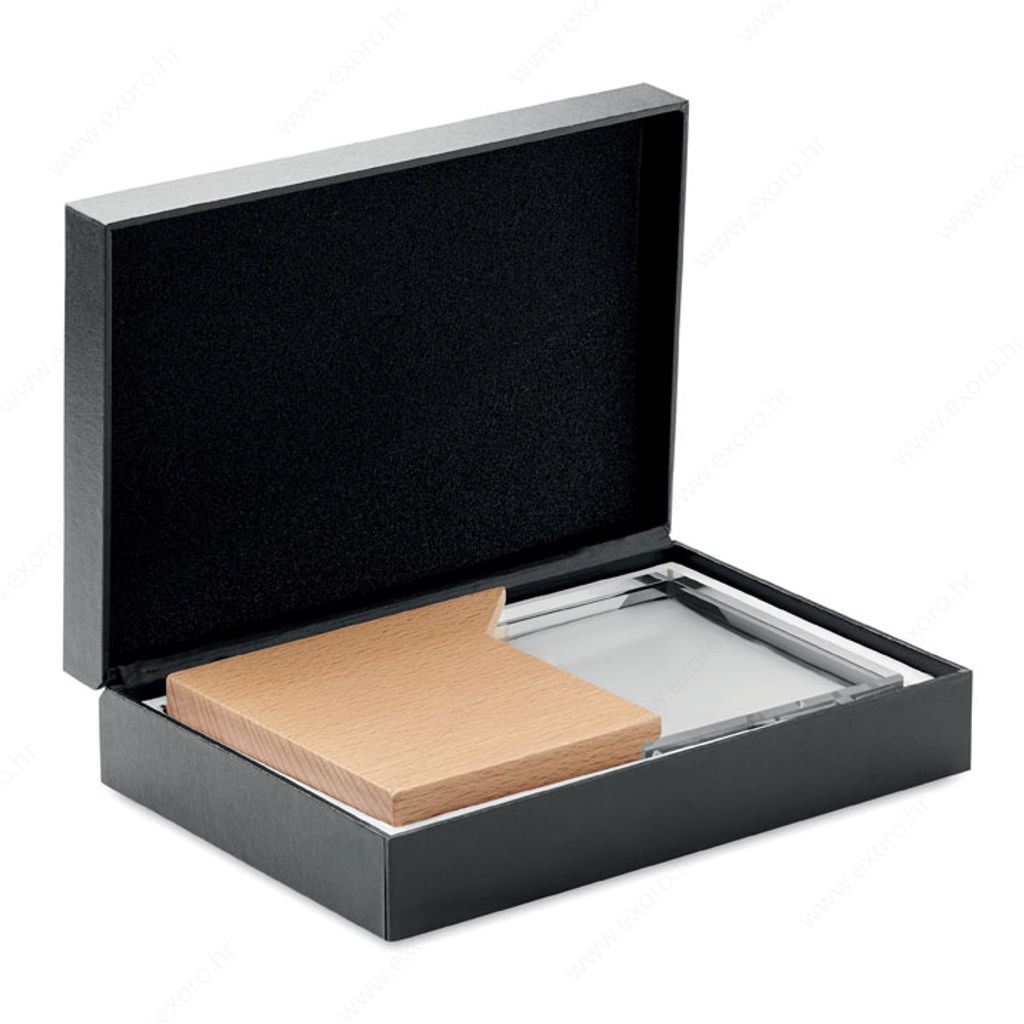 MO6585-40 Nagradna plaketa ZEAL, staklo + drvo