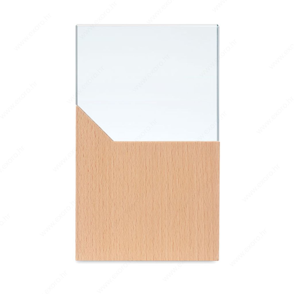 MO6585-40 Nagradna plaketa ZEAL, staklo + drvo