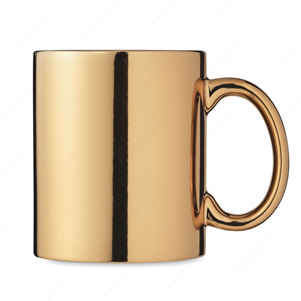 MO6607-98 Šalica HOLLY keramička 300ml, zlatna