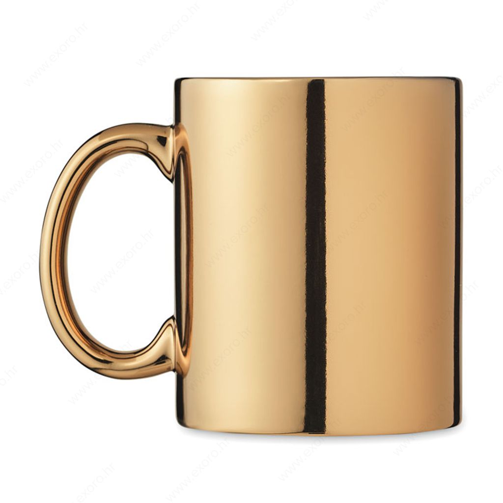 MO6607-98 Šalica HOLLY keramička 300ml, zlatna