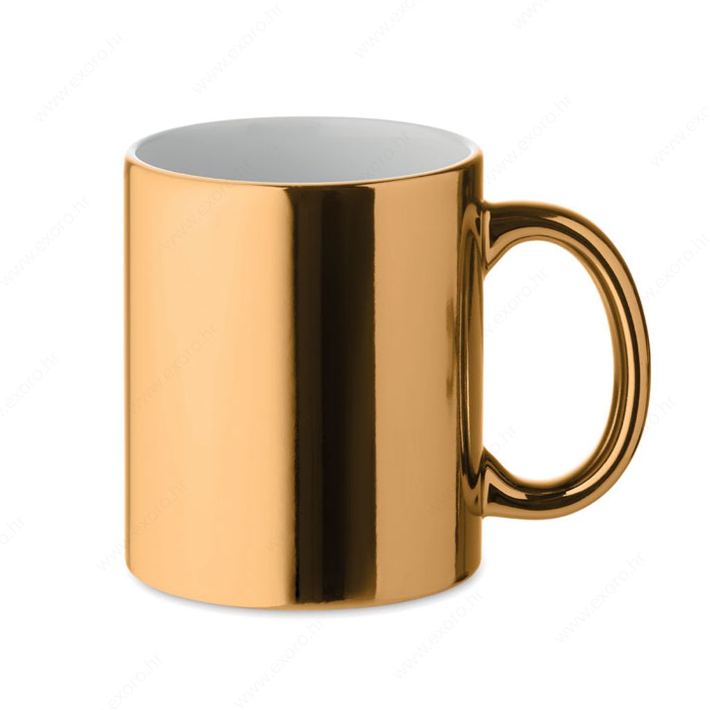MO6607-98 Šalica HOLLY keramička 300ml, zlatna