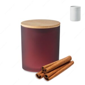 Svijeća mirisna KEOPS MEDIUM cimet, crvena (burgundy)