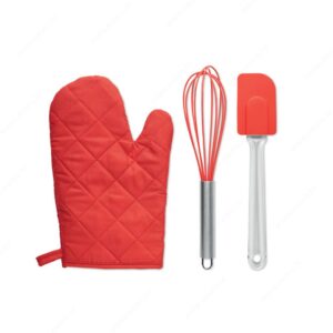 Set kuhinjski DATEKI 3u1, crveni