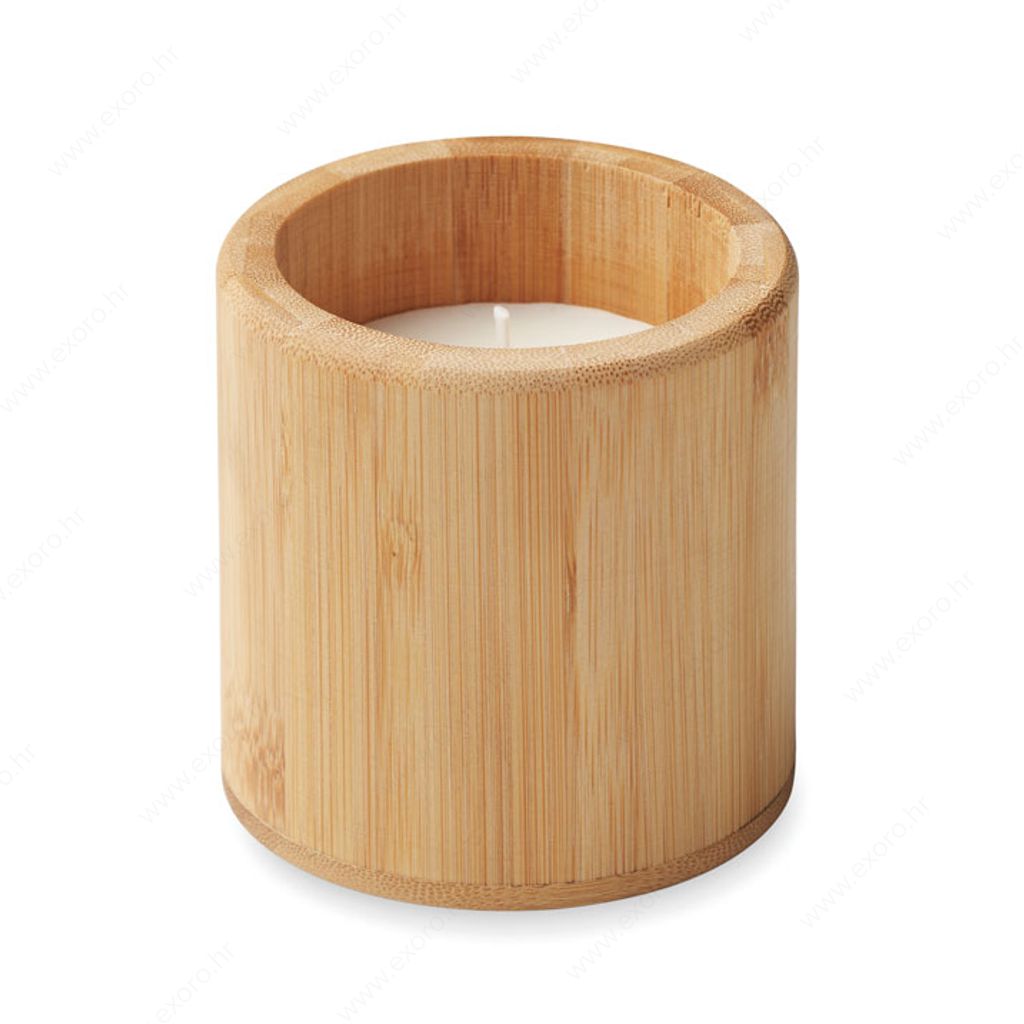 MO6668-40 Svijeća mirisna vanilija GIZA drvena