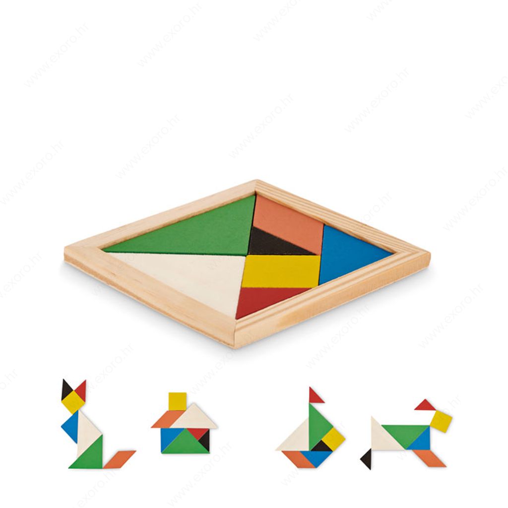 MO6693-40 Slagalica drvena TANGRAM drvena