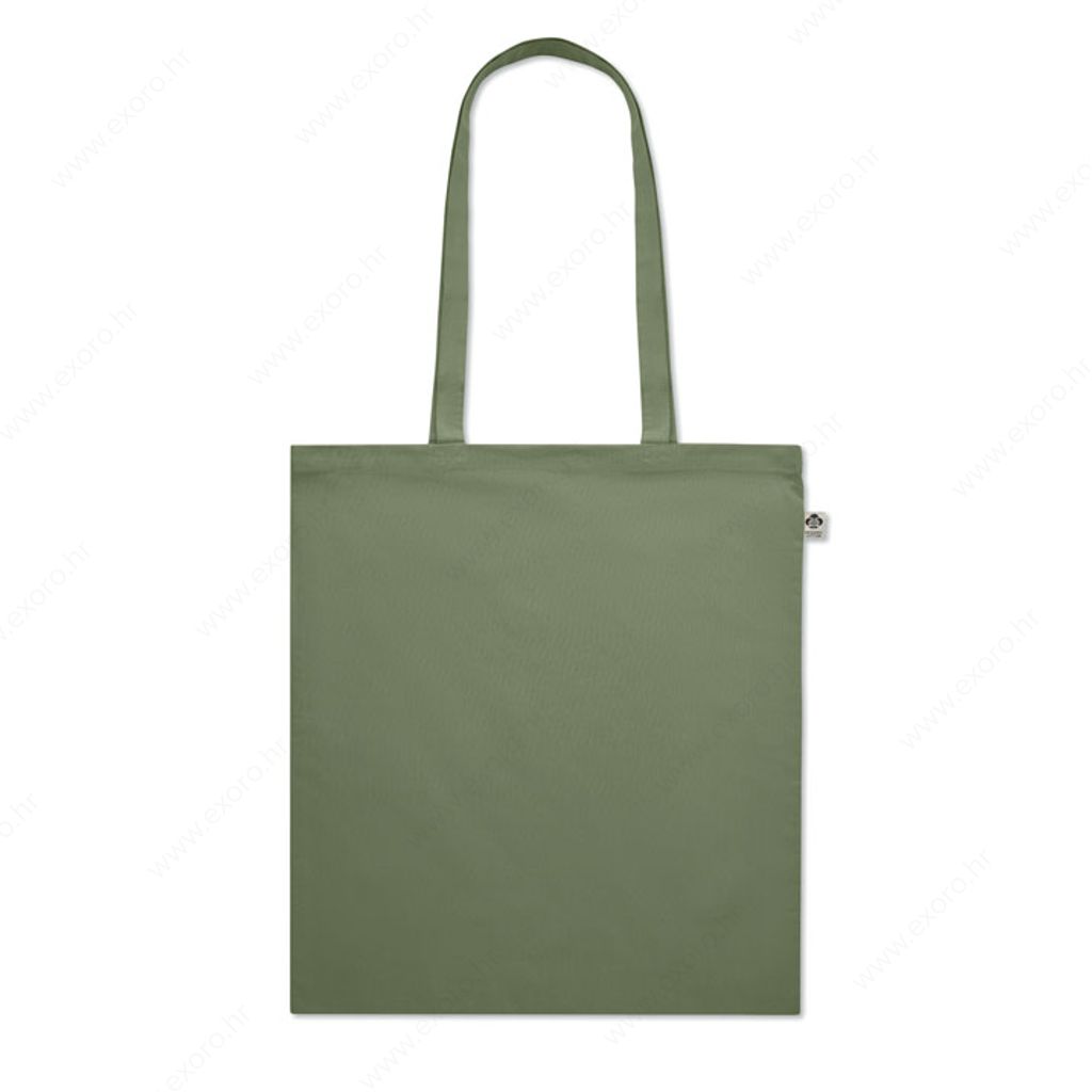 MO6711-09 Torba shopping NUORO COLOUR pamučna, duge ručke, 180g., zelena