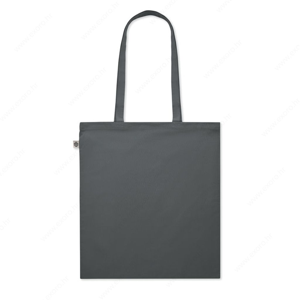MO6711-15 Torba shopping NUORO COLOUR pamučna, duge ručke, 180g., tamno siva