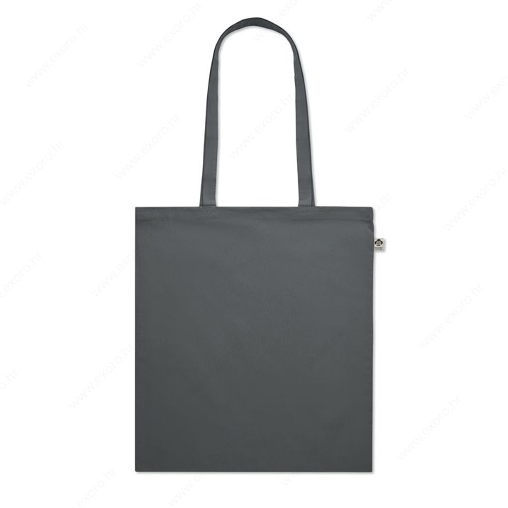 MO6711-15 Torba shopping NUORO COLOUR pamučna, duge ručke, 180g., tamno siva