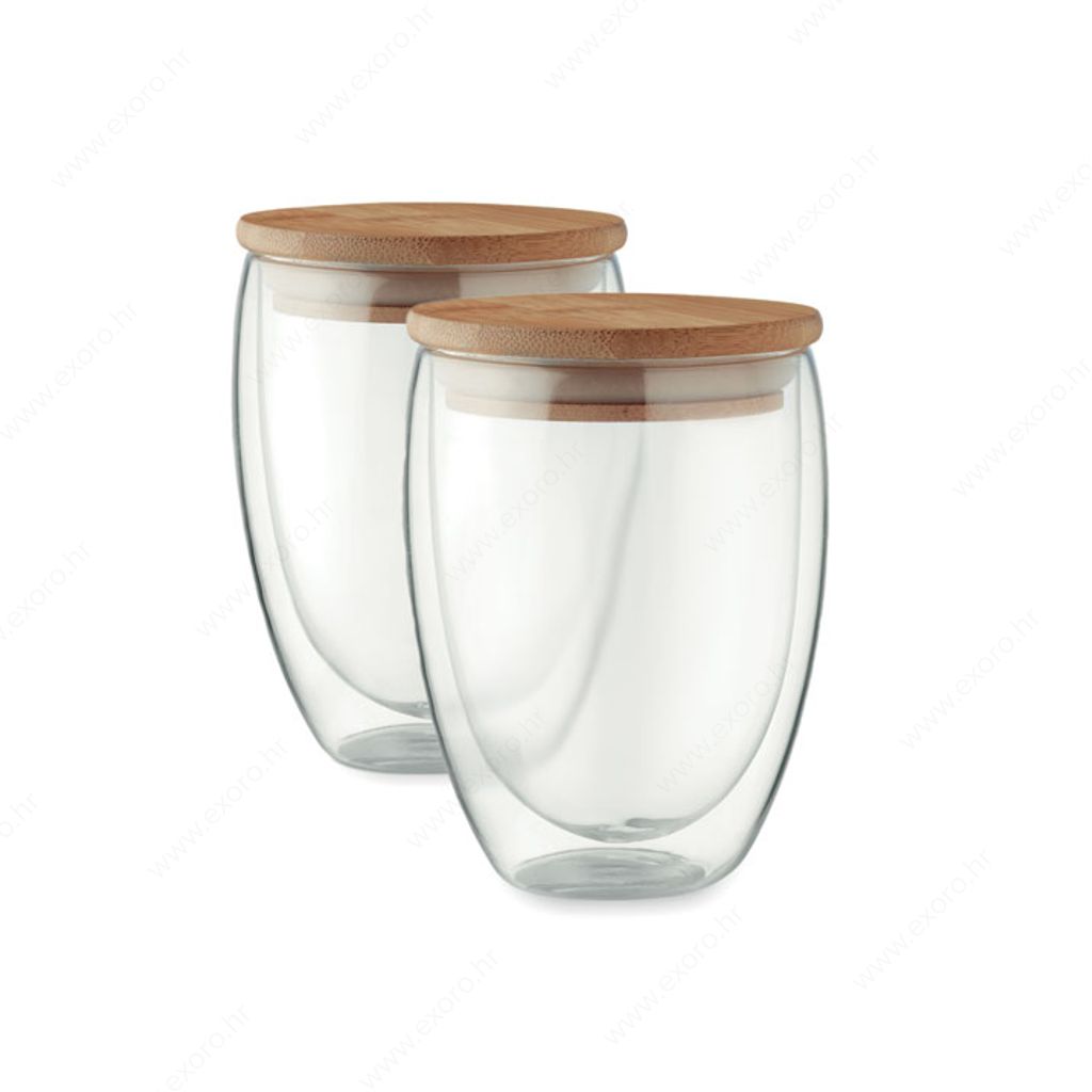 MO6739-22 Čaša TIRANA SET staklena + poklon kutija pk2