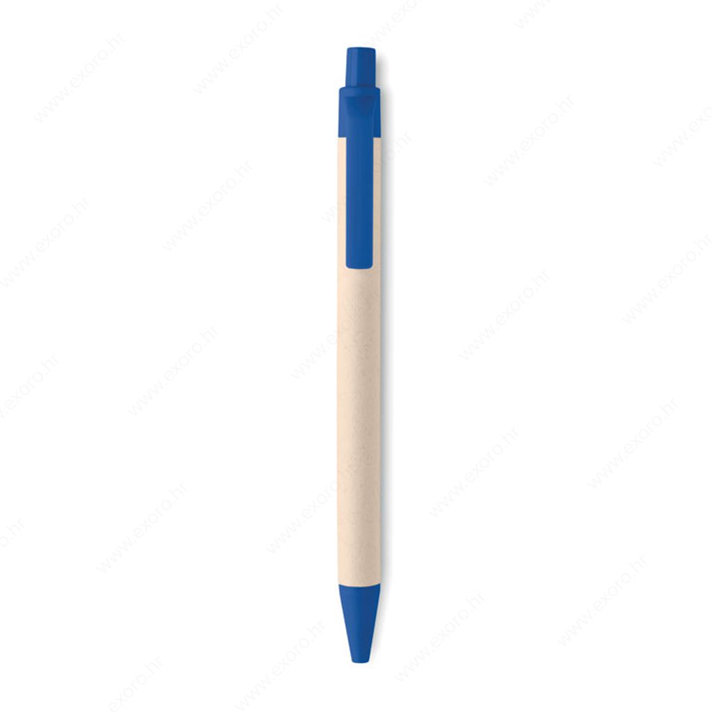 MO6822-04 Olovka kemijska MITO PEN kartonska, plavi uložak, natron/plava