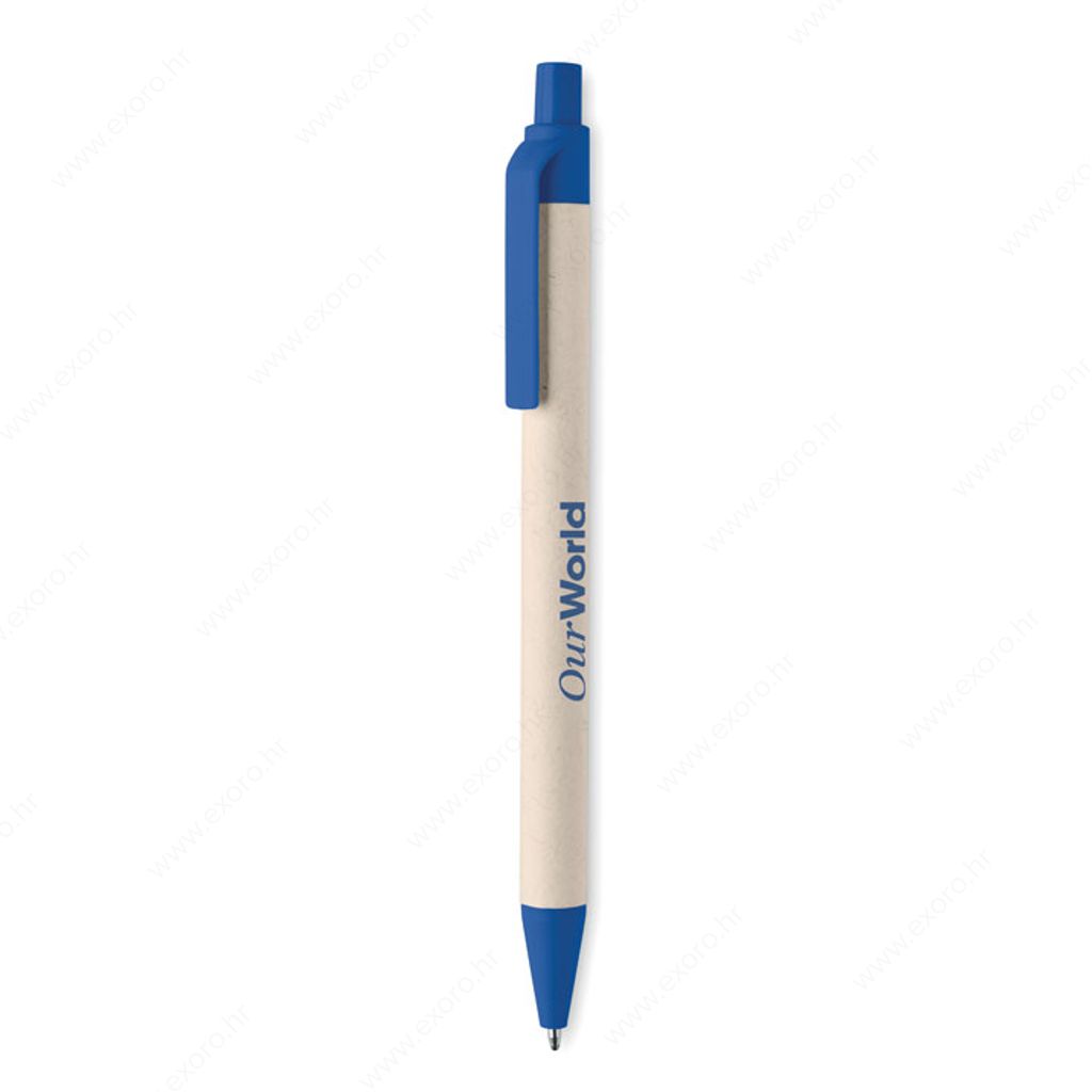 MO6822-04 Olovka kemijska MITO PEN kartonska, plavi uložak, natron/plava