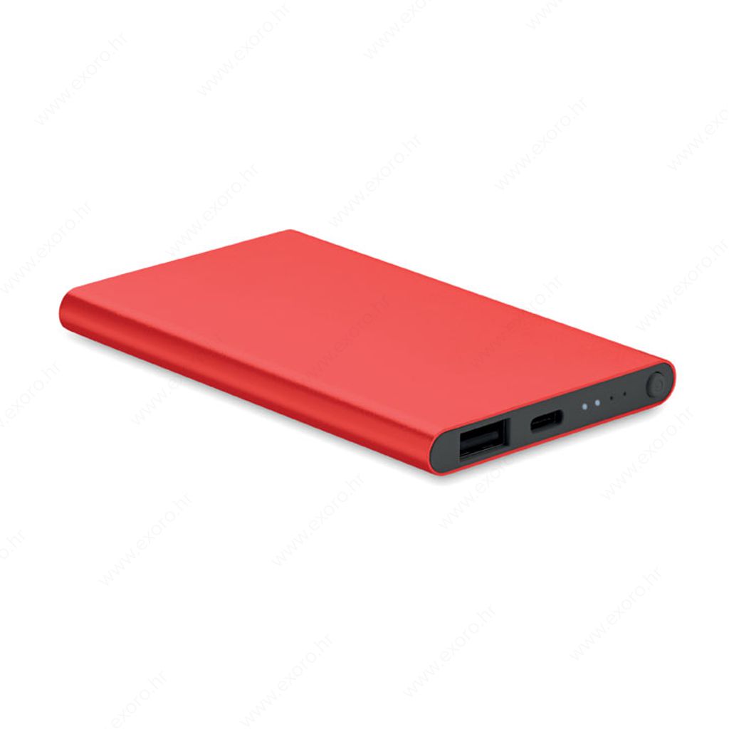 MO6825-05 Punjač prijenosni POWERFLAT C 4000mAh, crveni