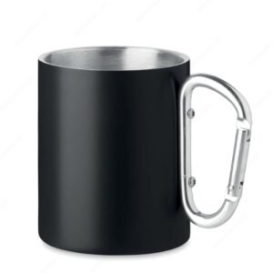 Šalica TRUMBA metalna, 300ml, crna