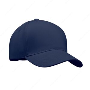 Kapa šilt 5 panela SINGA 260g, metalna kopča, plava (french navy)