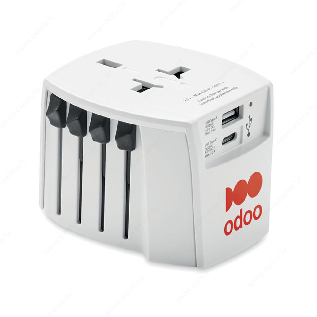 MO6880-06 Putni set punjača MUV USB A/C bijeli