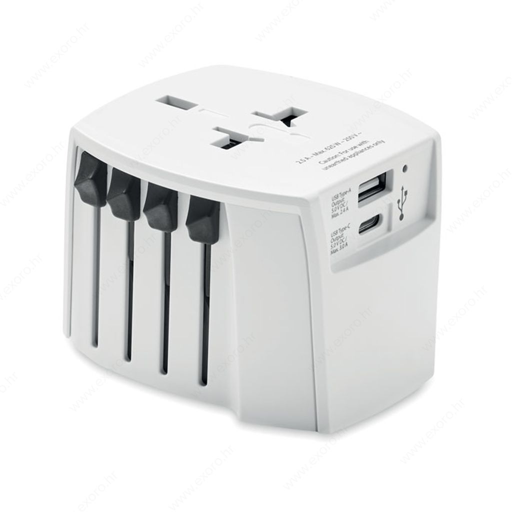 MO6880-06 Putni set punjača MUV USB A/C bijeli