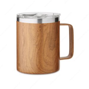 Šalica termo NAMIB MUG metalna, 300ml, boja drveta