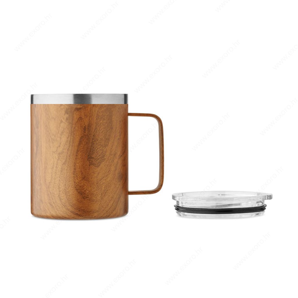 MO6933-01 Šalica NAMIB MUG termo, metalna, 300ml, boja drveta