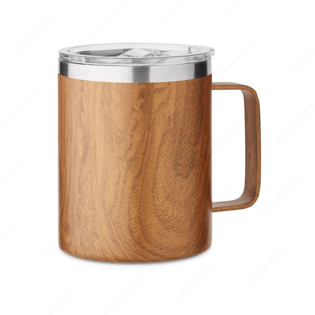 MO6933-01 Šalica NAMIB MUG termo, metalna, 300ml, boja drveta