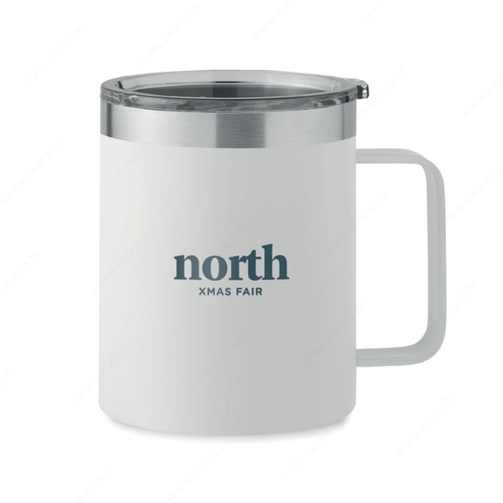 MO6934-06 Šalica INARI termo, metalna, 300ml, bijela