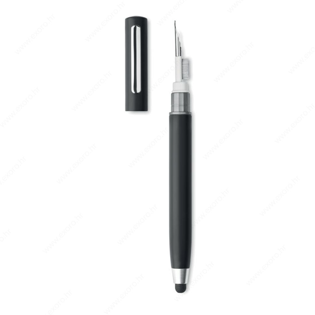MO6936-03 Olovka kemijska CLEANPEN set za čišćenje slušalica, plavi ispis, crna