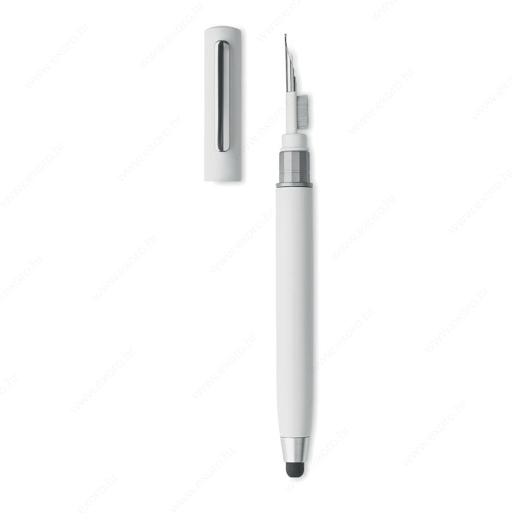 MO6936-06 Olovka kemijska CLEANPEN set za čišćenje slušalica, plavi ispis, bijela