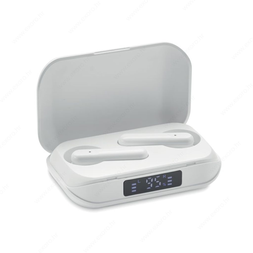MO6946-06 Slušalice bežične QUAVER LCD zaslon, 5.3 bijele
