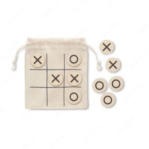 Igra tic tac toe TOPOS drvena bež