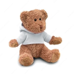 MO7375-06 Igračka plišana JOHNNY medvjedić bijela