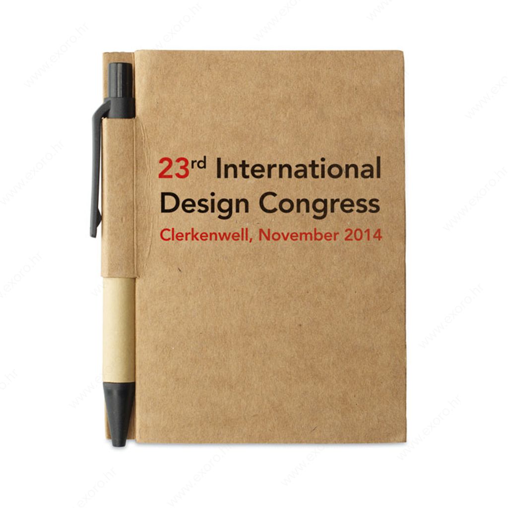 MO7626-03 Notes CARTOPAD + olovka, crni