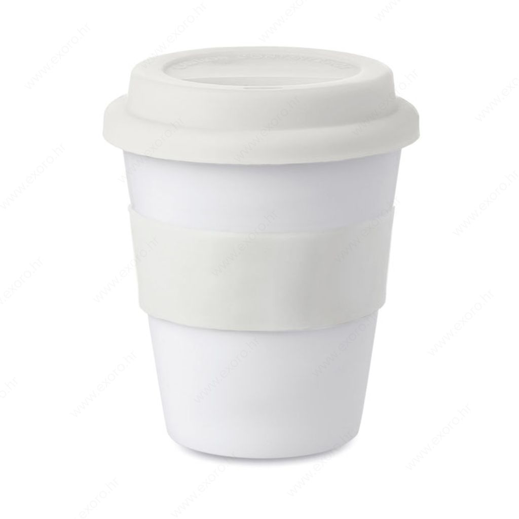 MO8078-06 Čaša ASTORIA PVC/silikon, 350ml, bijela