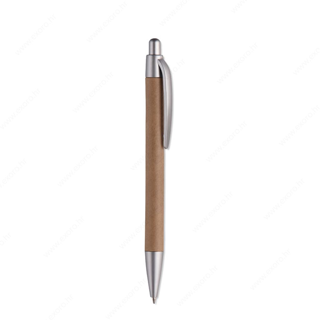 MO8105-16 Olovka kemijska PUSHTON kartonsko kućište, plavi uložak, natron