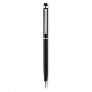 Olovka kemijska NEILO TOUCH aluminijska, touch, plavi ispis, crna