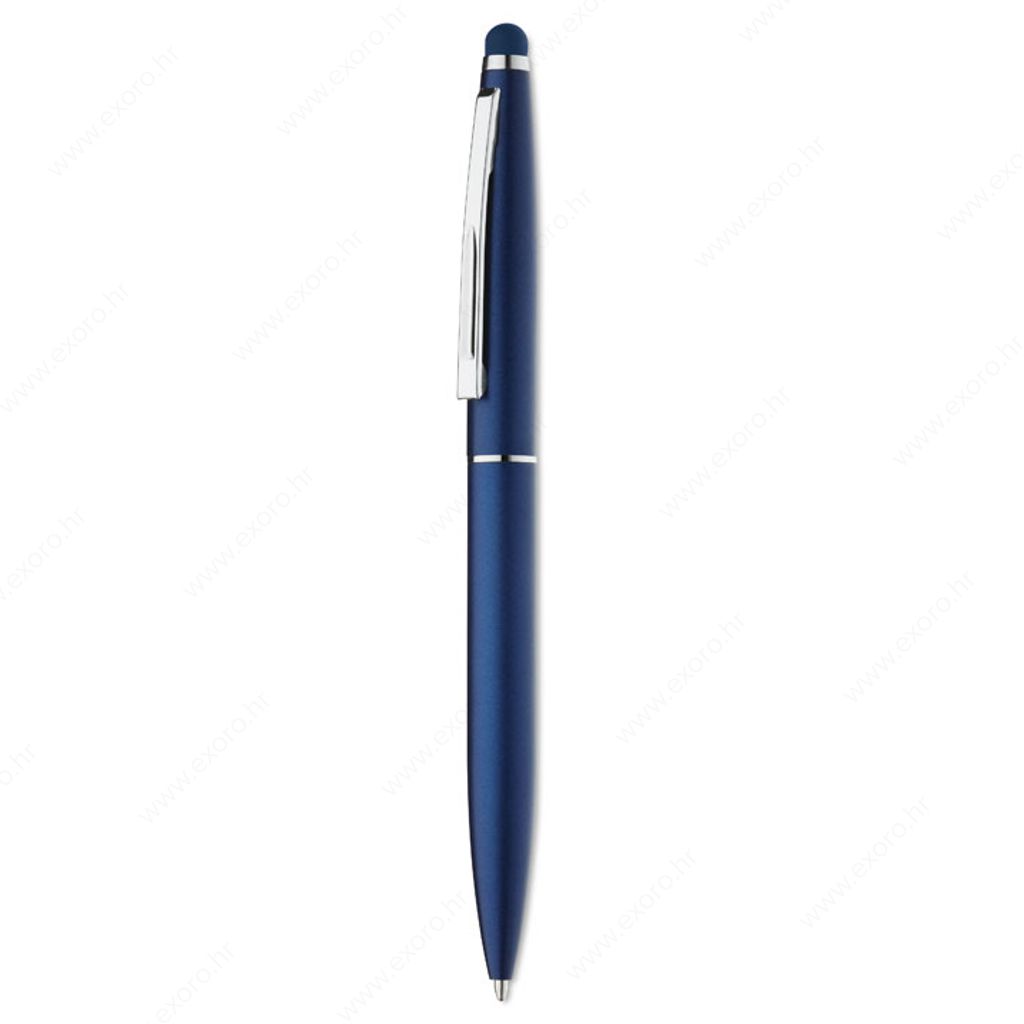 MO8211-04 Olovka kemijska QUIM Twist action, touch, aluminijska, plavi uložak, plava