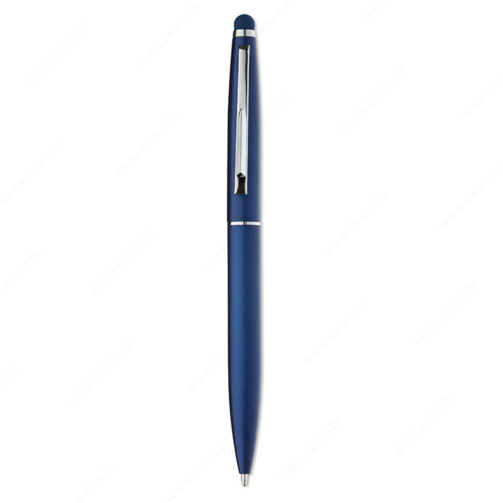MO8211-04 Olovka kemijska QUIM Twist action, touch, aluminijska, plavi uložak, plava