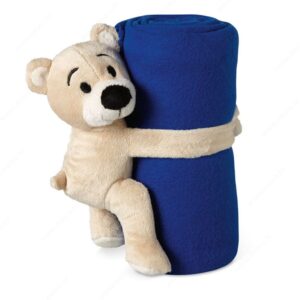 Deka + plišana igračka MANTA plava