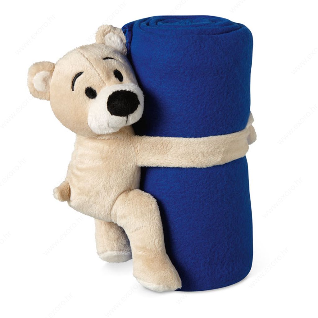 MO8252-04 Deka + plišana igračka MANTA plava