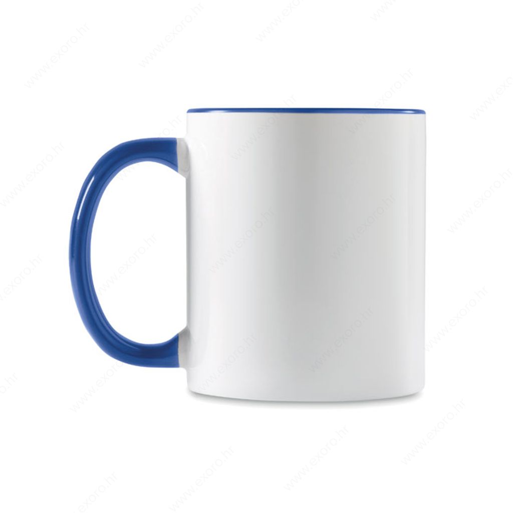 MO8422-37 Šalica keramička 300ml SUBLIMCOLY, sublim., bijelo/royal plava