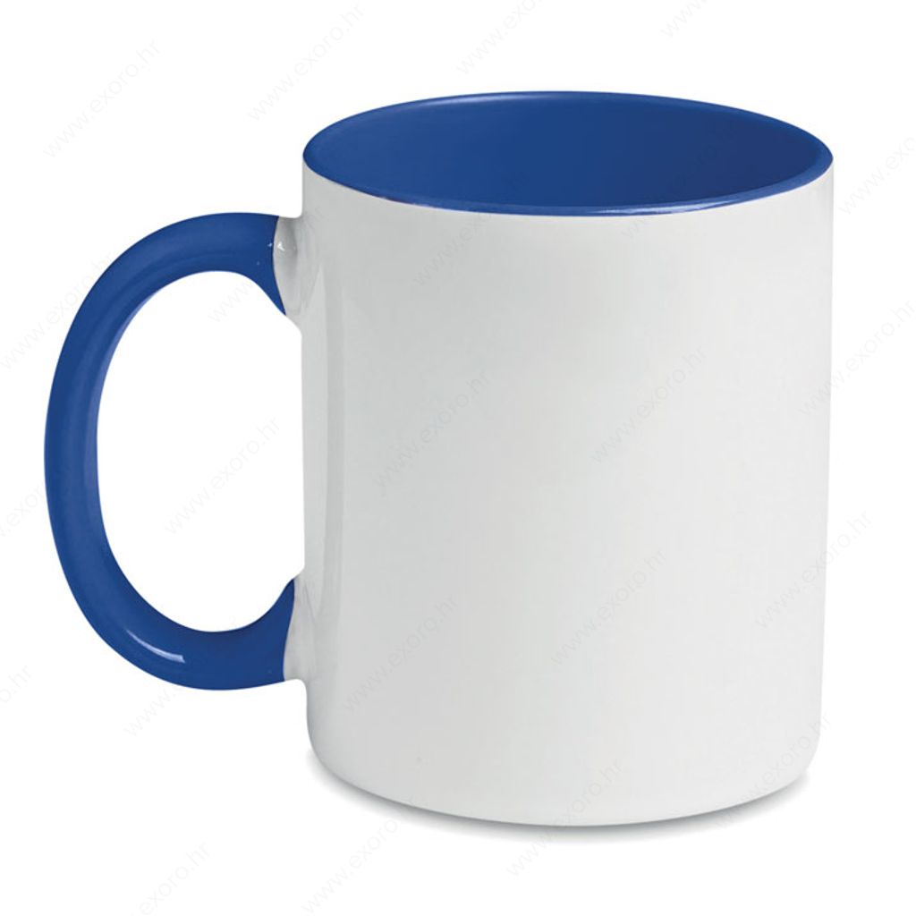 MO8422-37 Šalica keramička 300ml SUBLIMCOLY, sublim., bijelo/royal plava