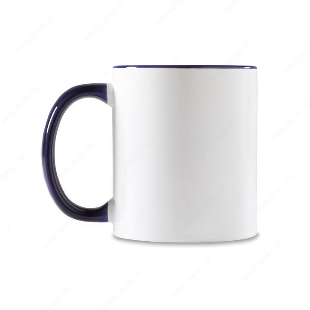 MO8422-85 Šalica keramička 300ml SUBLIMCOLY, sublim., bijelo/tamno plava