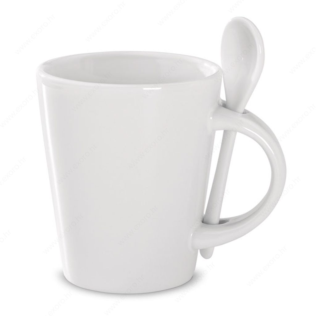 MO8442-06 Šalica SUBLIMKONIK sublimacijska sa žlicom, 300ml, bijela