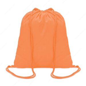 Ruksak s vezicom COLORED pamuk, 100g, narančasti