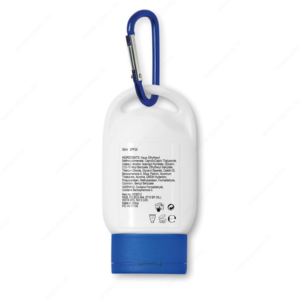 MO8512-04 Losion za sunčanje SUNCARE SPF25 30ml bijeli/plavi
