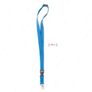 MO8595-12 Konop-akreditiv LANY 2x56cm, plava (tirkizna)