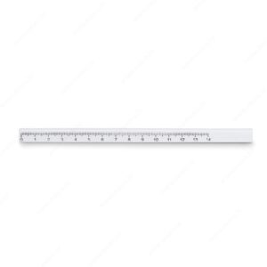 MO8686-06 Olovka grafitna tesarska MADEROS 14cm s ravnalom, bijela