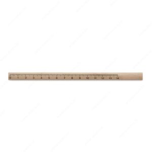 Olovka grafitna tesarska MADEROS 14cm s ravnalom, drvo