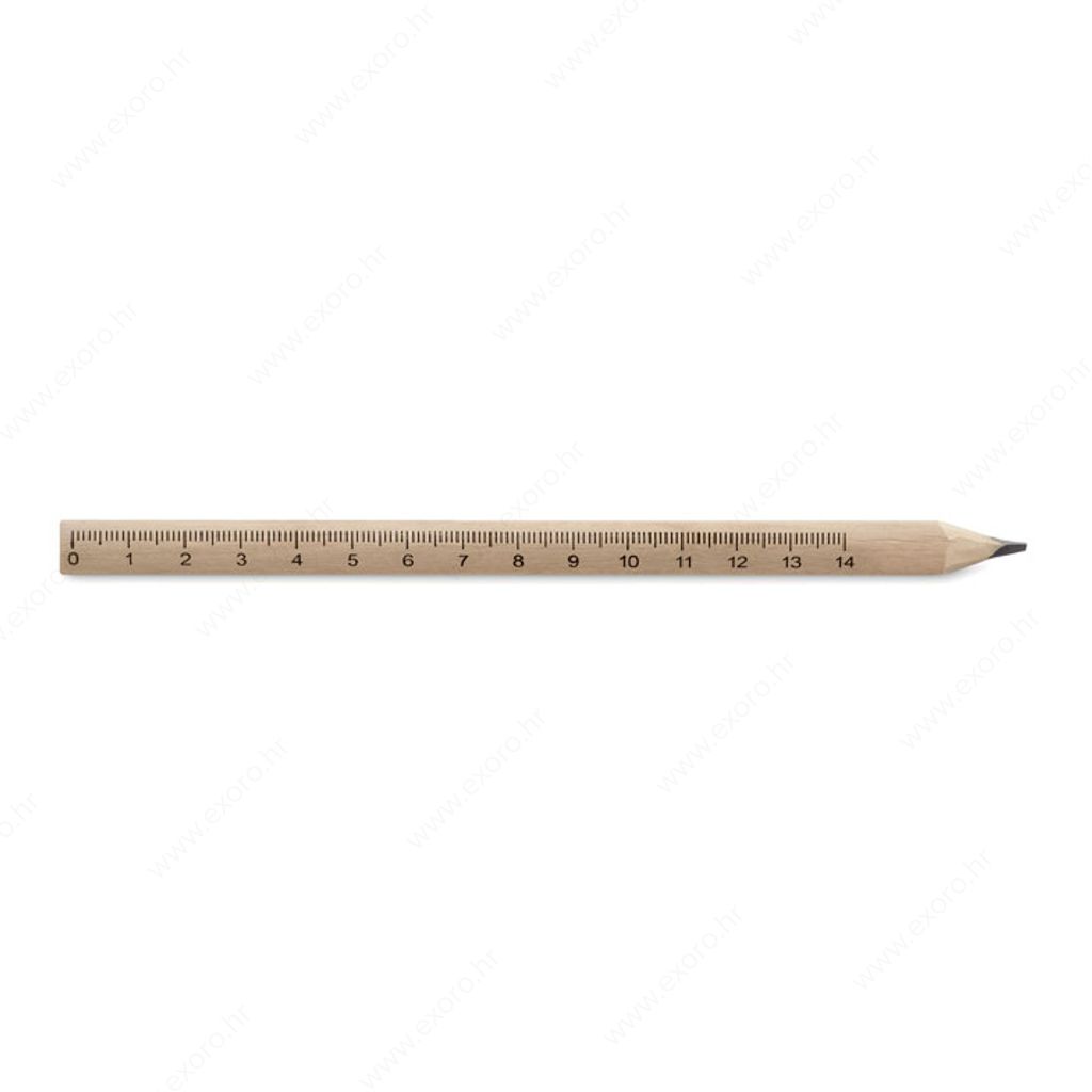 MO8686-40 Olovka grafitna tesarska MADEROS 14cm s ravnalom, dvena