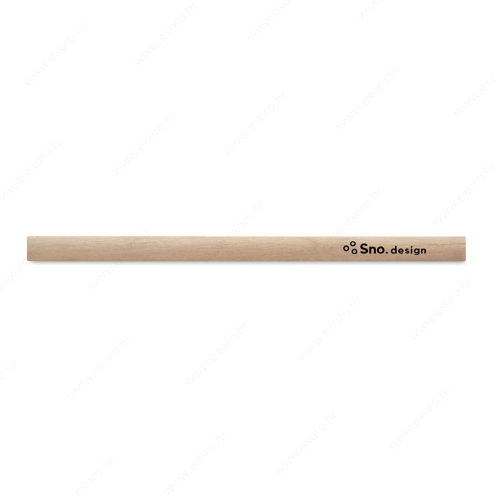 MO8686-40 Olovka grafitna tesarska MADEROS 14cm s ravnalom, dvena