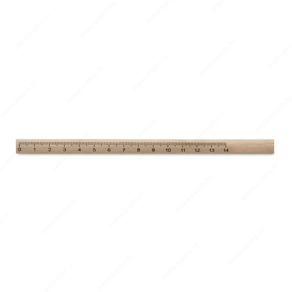 MO8686-40 Olovka grafitna tesarska MADEROS 14cm s ravnalom, dvena