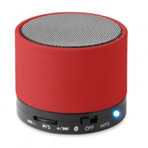 Zvučnik bežični ROUND BASS 450mAh, crveni